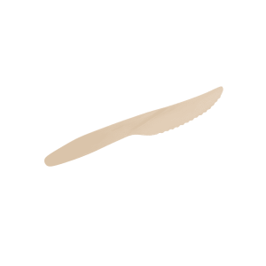 Cuchillos de madera compostable - Pack de 100 unidades